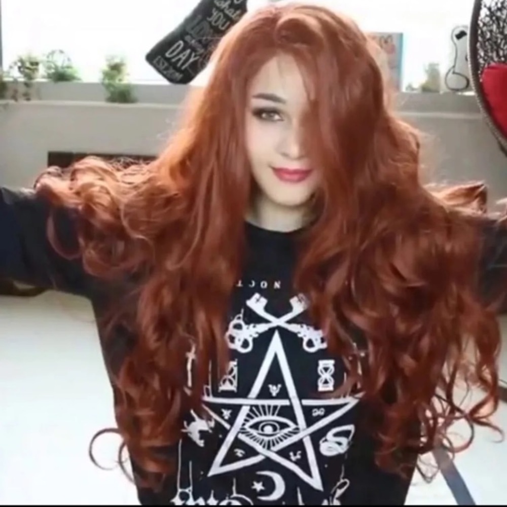 22” lace front wig